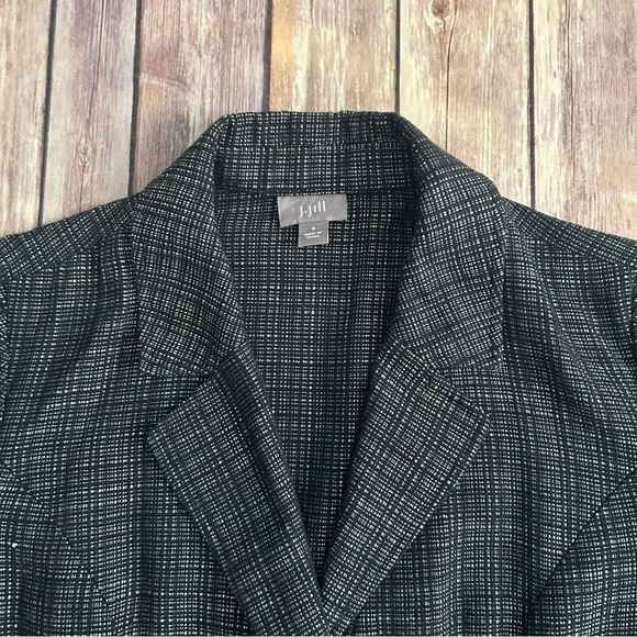 J. Jill Black and White Tweed Jacket | Size 4 - Picture 2 of 5
